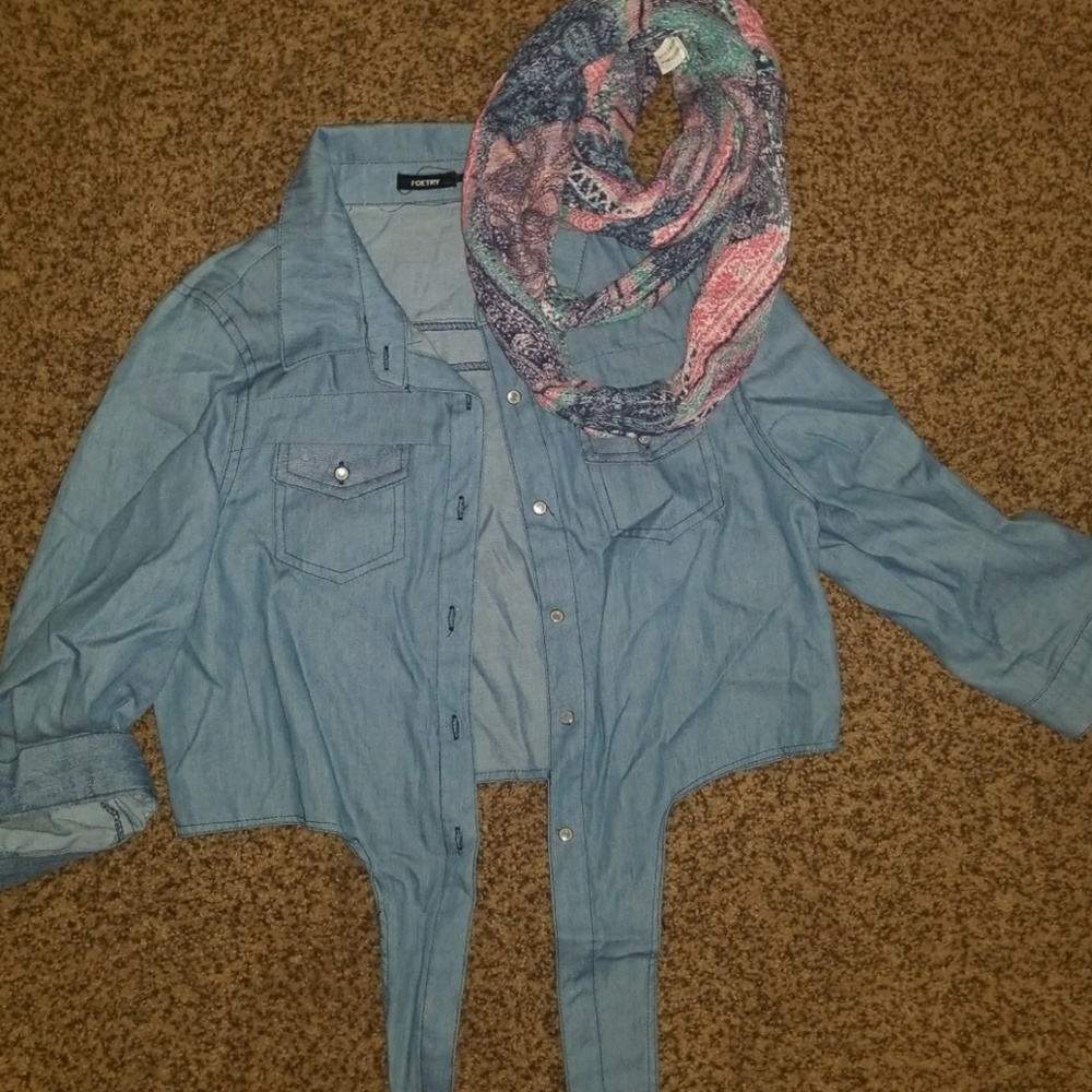 Cute scarf and shirt